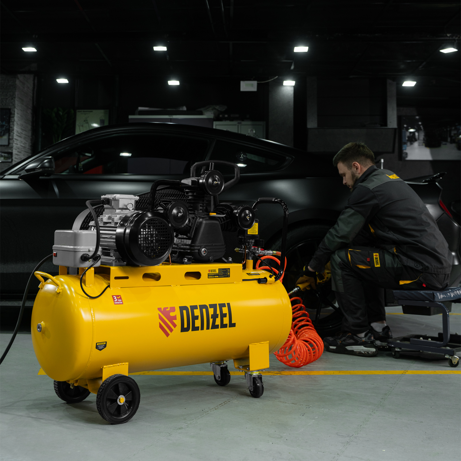 Поршневой компрессор DENZEL BCW3000-T/100