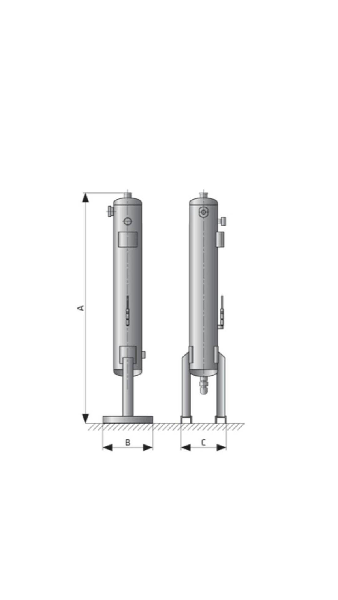 Колонна с активированным углем (фильтр) TAC 600