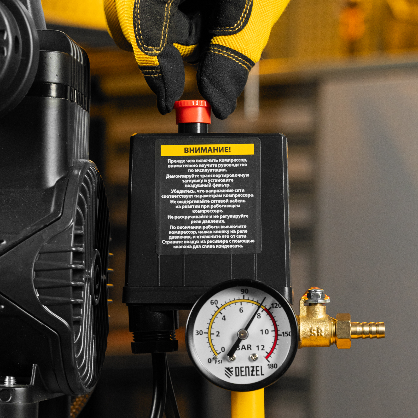 Поршневой компрессор DENZEL DLP-950/10