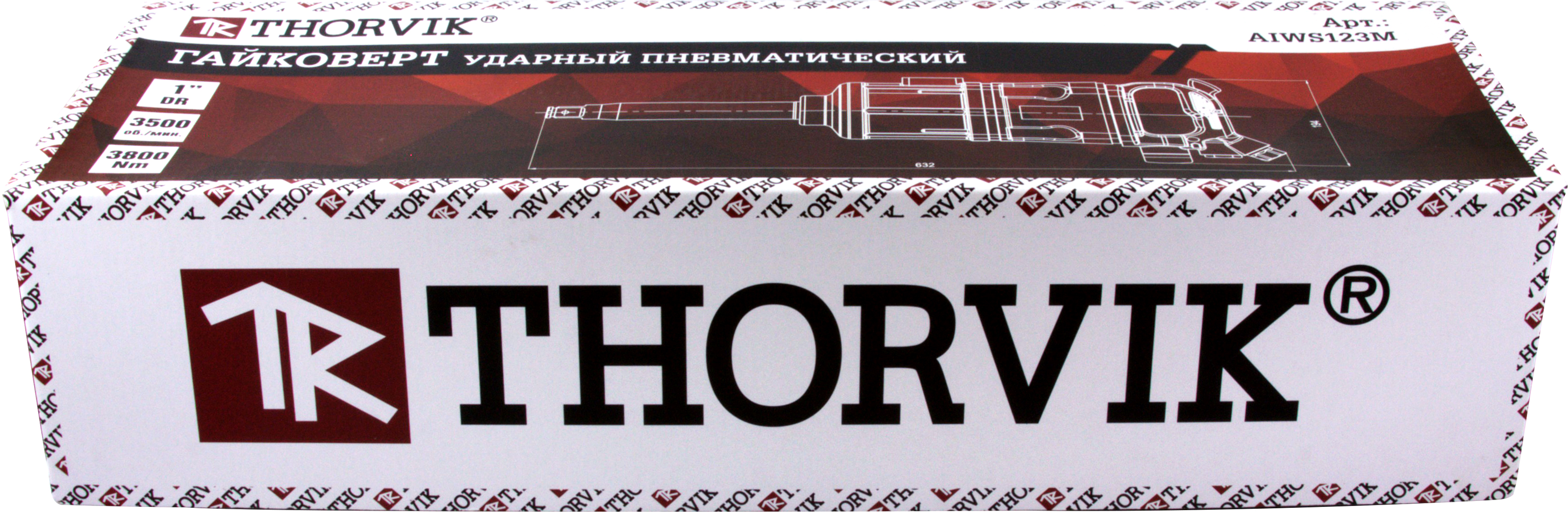 Пневмогайковерт Thorvik AIWS123M