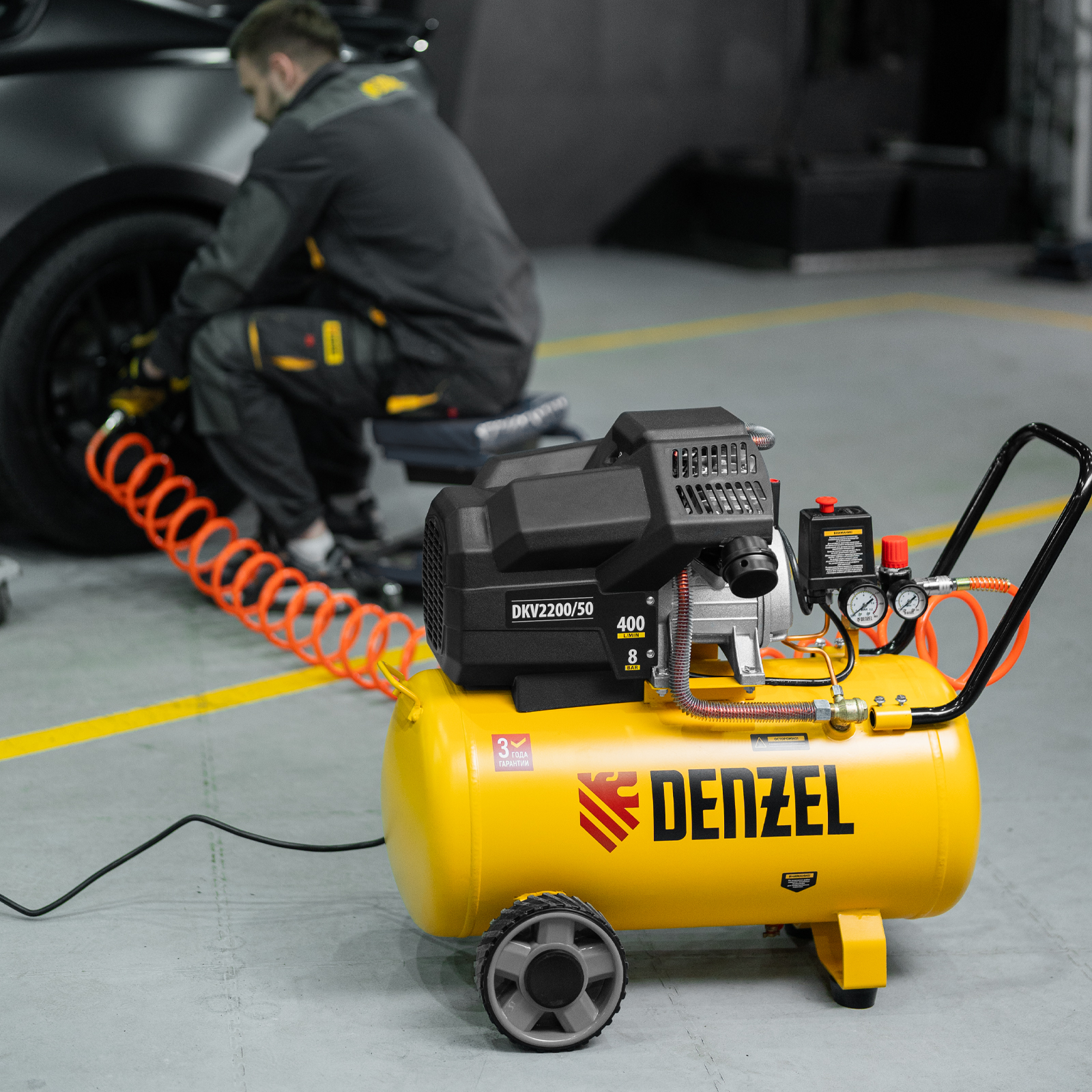 Поршневой компрессор DENZEL DKV2200/50