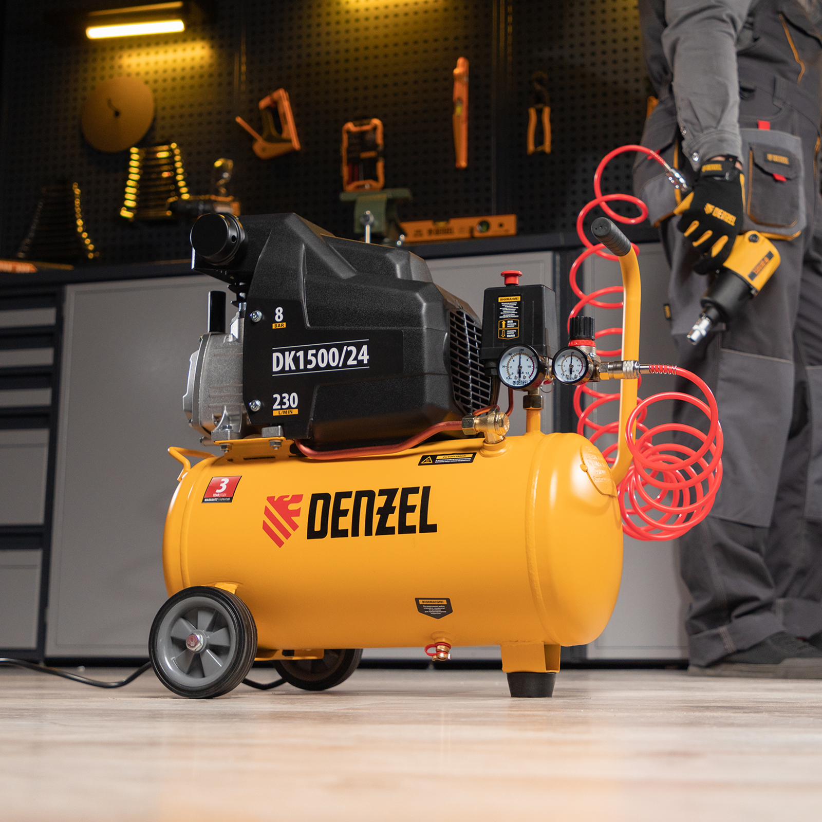 Поршневой компрессор DENZEL DK1500/24