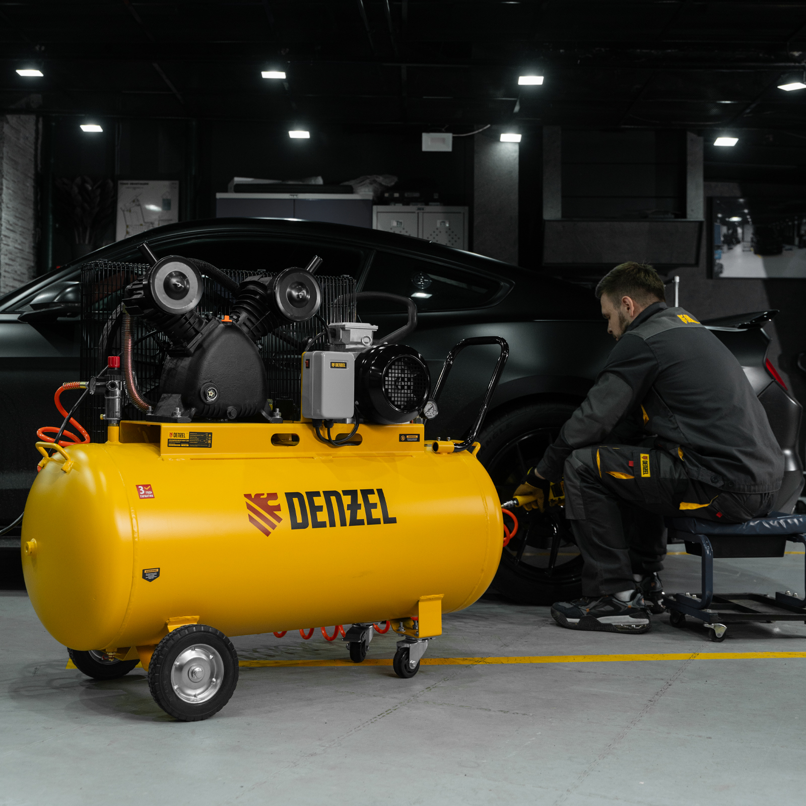 Поршневой компрессор DENZEL BCV 4000-T/200