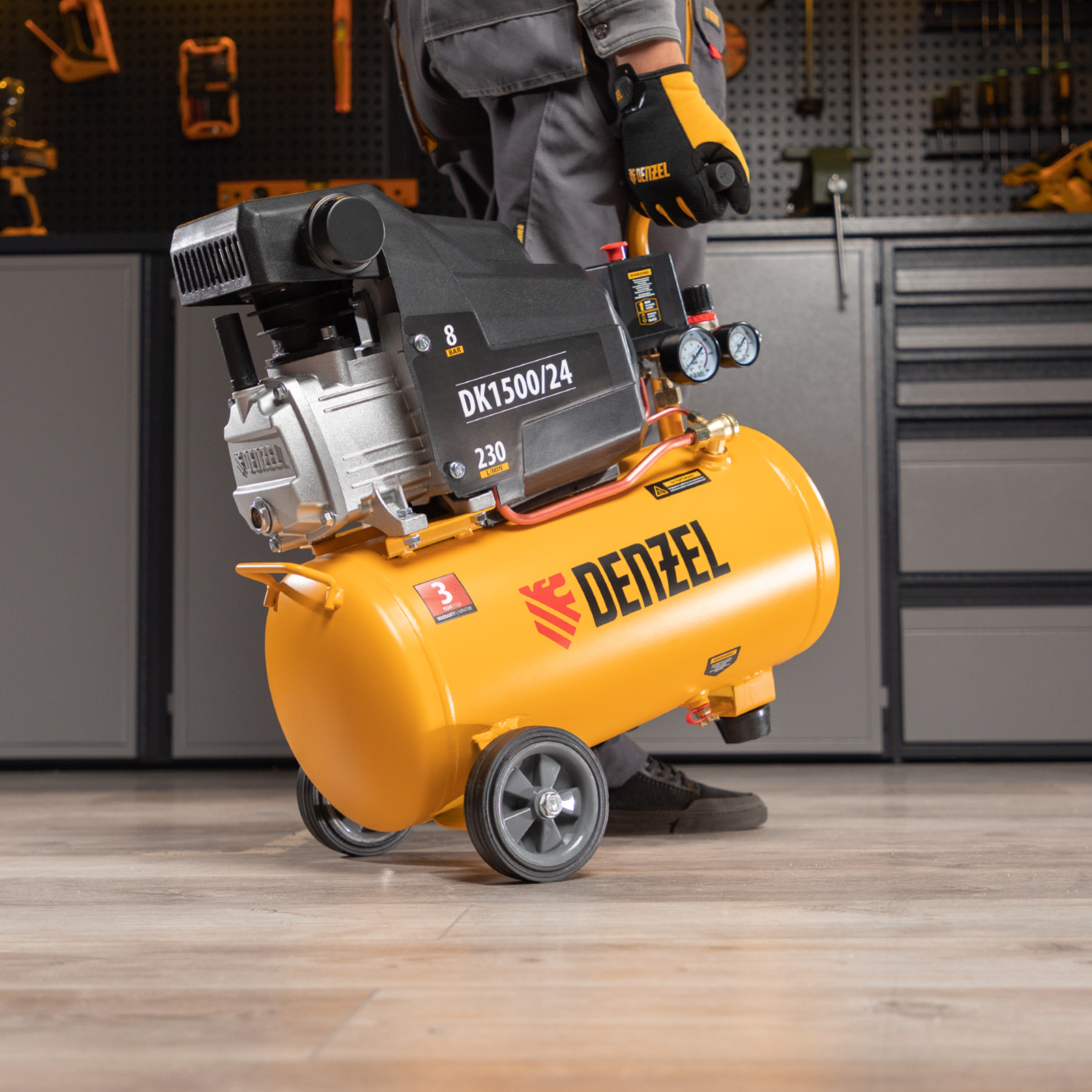 Поршневой компрессор DENZEL DK1500/24