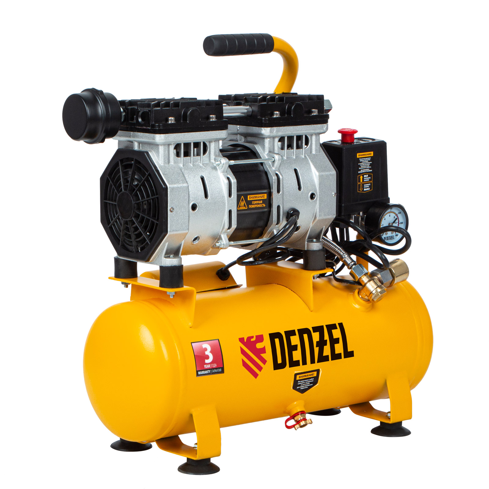 Поршневой компрессор DENZEL DLS650/10