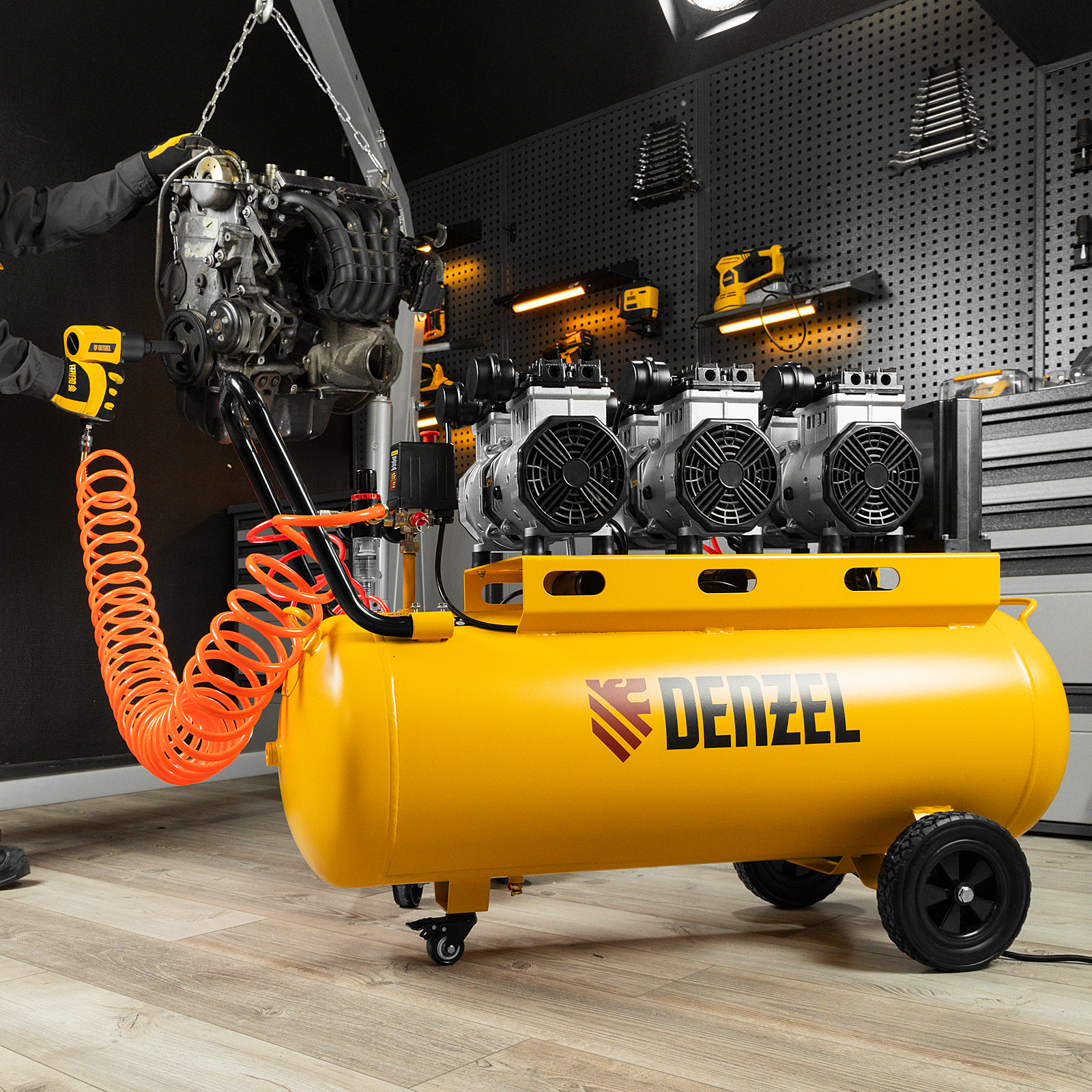 Поршневой компрессор DENZEL DLS 3300/100