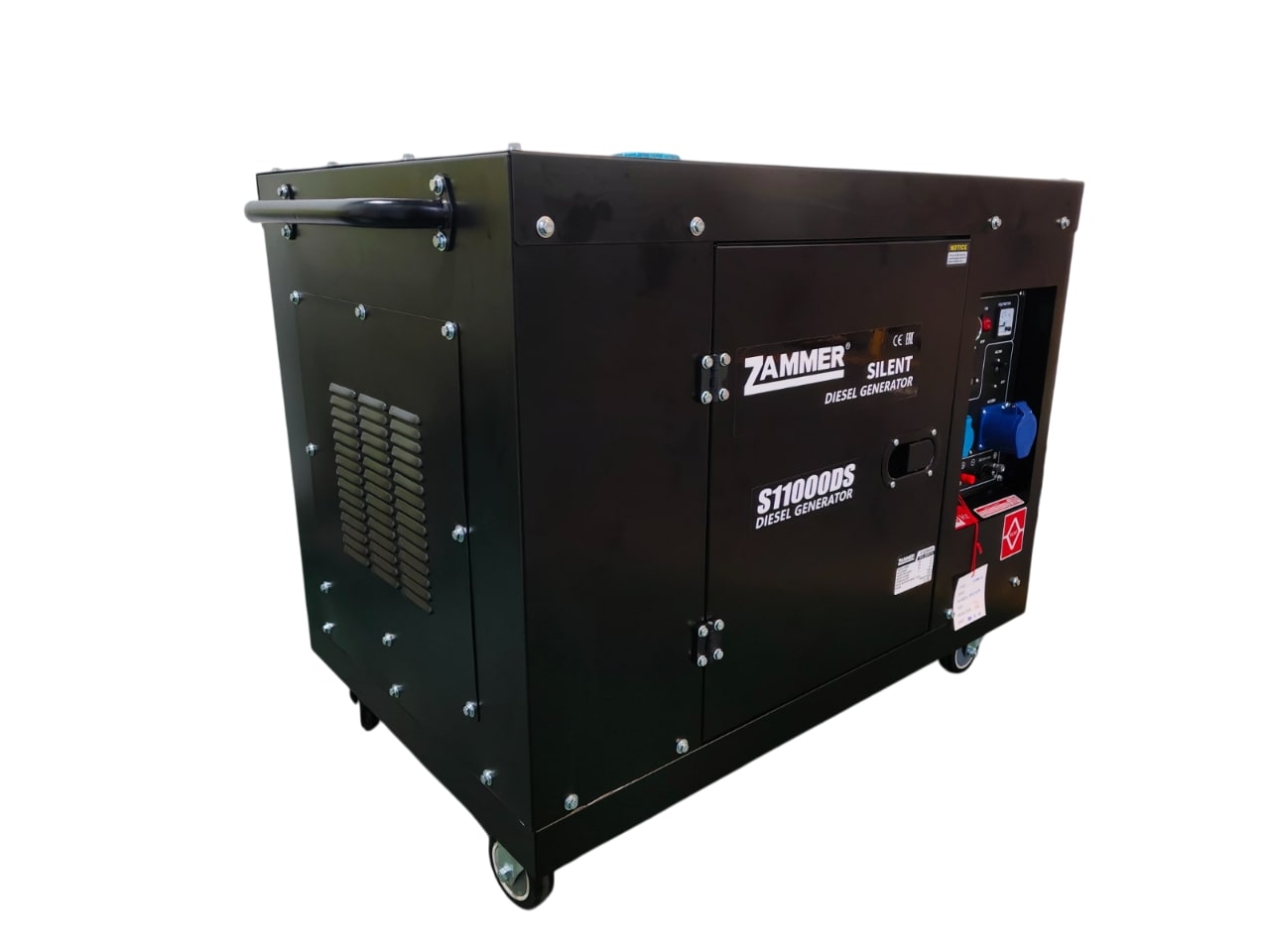 Генератор Zammer S11000DS- 7,5кВт кожух