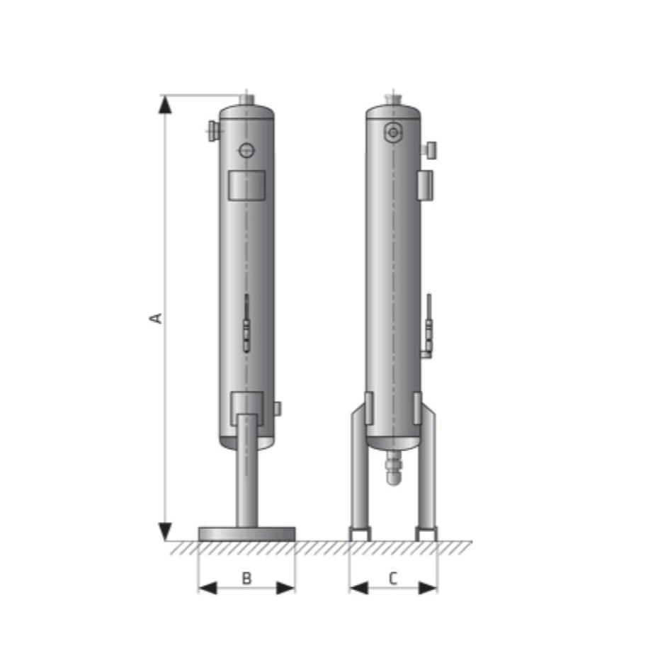Колонна с активированным углем (фильтр) TAC 6500 F