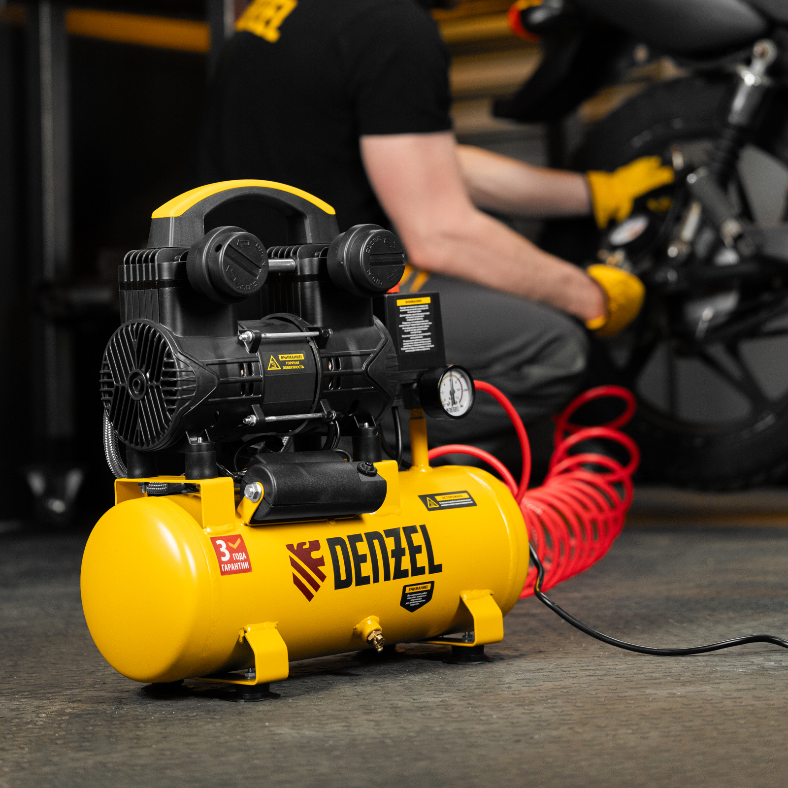Поршневой компрессор DENZEL DLP-950/10